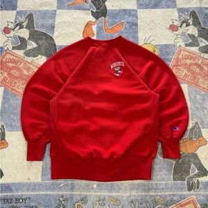 Vintage Wisconsin badgers reverse weave crewneck sweatshirt